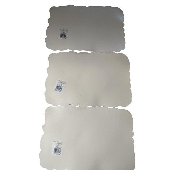 Vintage Town & Country Living Fall Pumpkin Puffy Plastic Placemats Set Of 5 - Picture 3 of 7